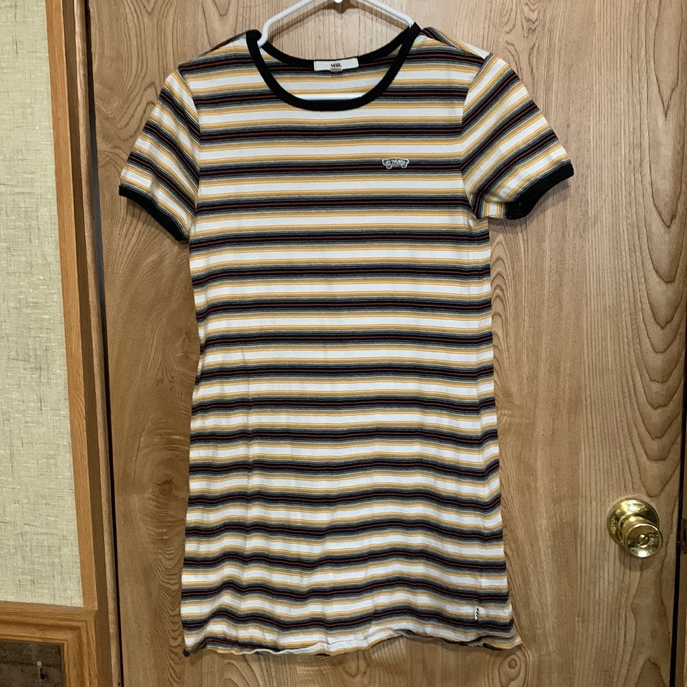 Vans Old Skool striped dress, size small